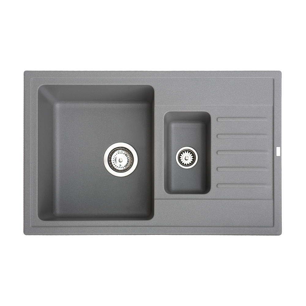 Metalac X Granit Quadro PLUS 1.5D 780x500 fi 90 sa sifonom Grafit 372988