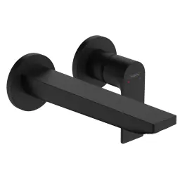 Hansgrohe Rebris E zidna za umivaonik izliv 200 mm matt black 72568670