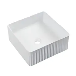 Hidrosan lavabo Art 375*375*130 [KW-1592] [bela, sjaj]