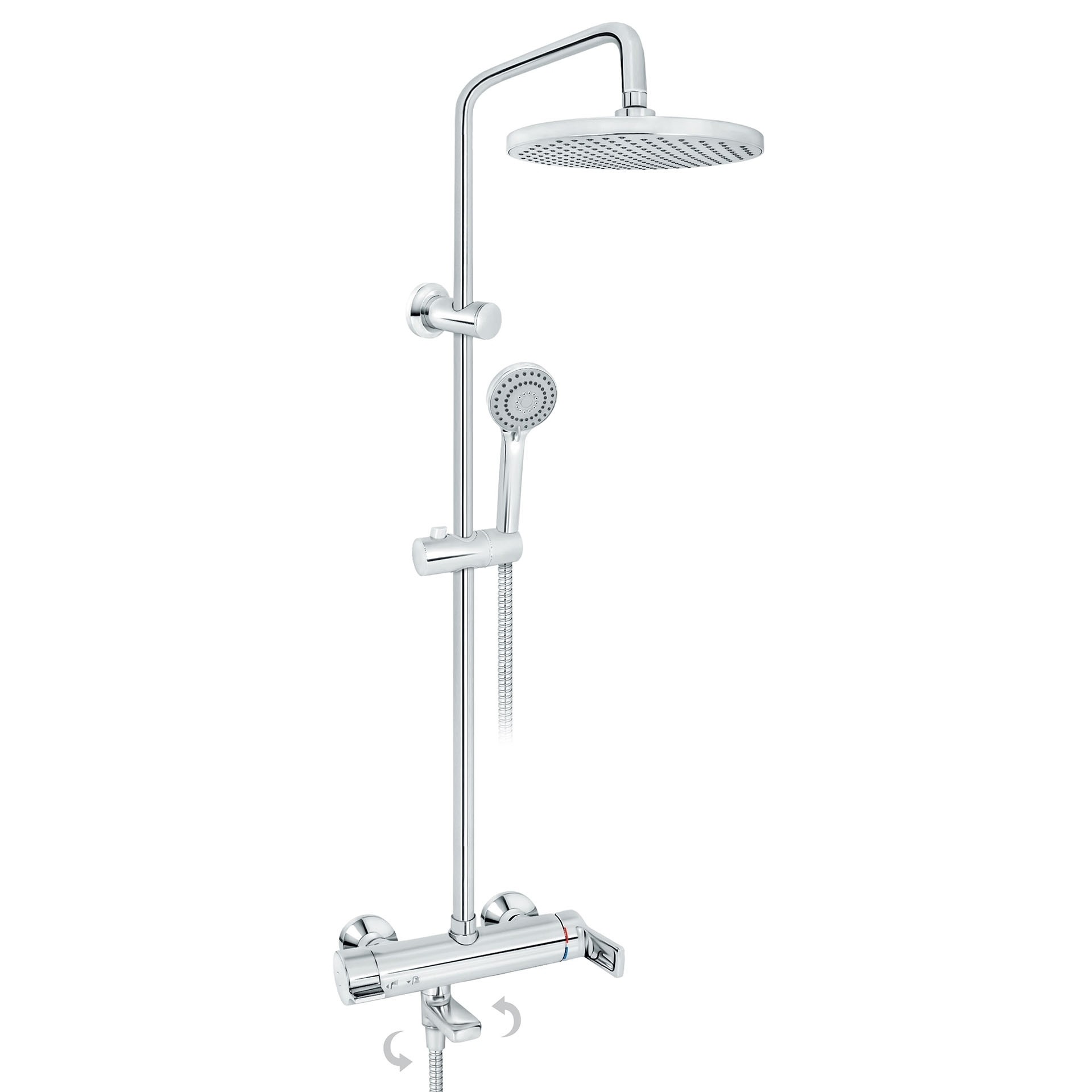 Rosan B2 Baterija za tuš kadu sa usp tuš D.220mm i izlivom JB37351