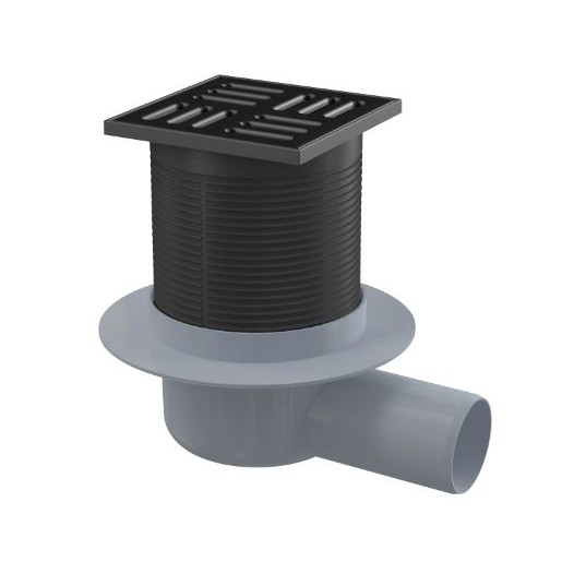Alca Podni slivnik APV31 Black 105X105/50mm bočni