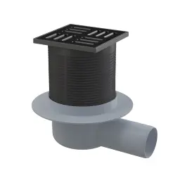 Alca Podni slivnik APV31 Black 105X105/50mm bočni