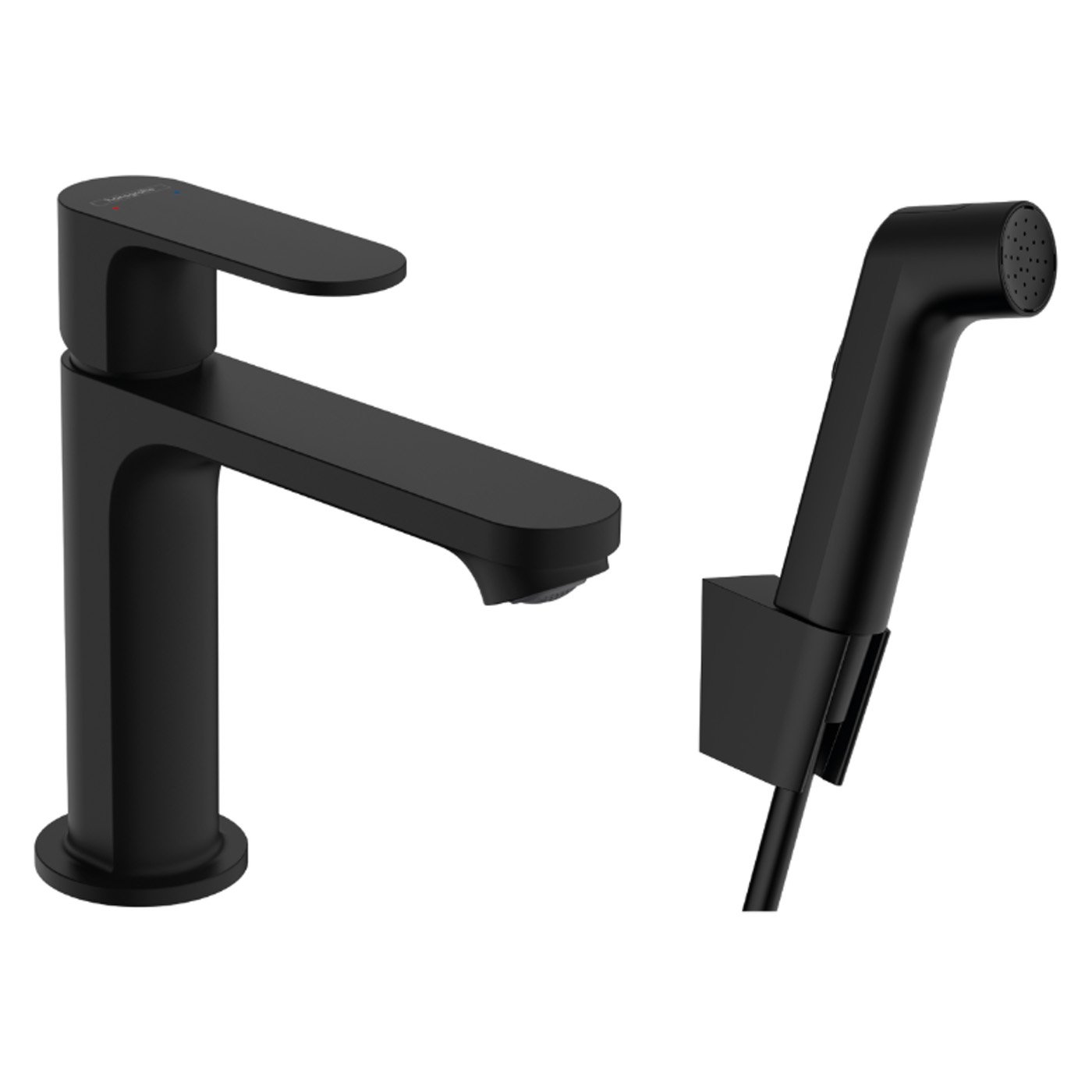 Hansgrohe Rebris S 110 za umivaonik set sa higijenskim tušem 160cm crevo matt black 72215670