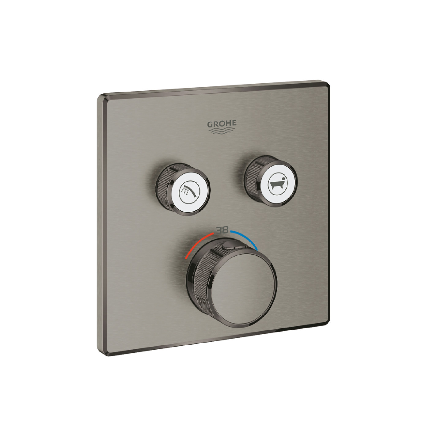 Grohe Grohtherm Smartcontrol TERMO mešač 2 IZLIVA Brushed Hard graphite 29124AL0