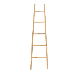 Tendance Držač peškira u obliku merdevina sa 5 PREČKI 40X25X150CM BAMBUS SIVA