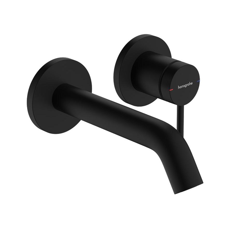 Hansgrohe Tecturis S zidna za umivaonik ecosmart+ izliv 16.5cm matt black 73350670