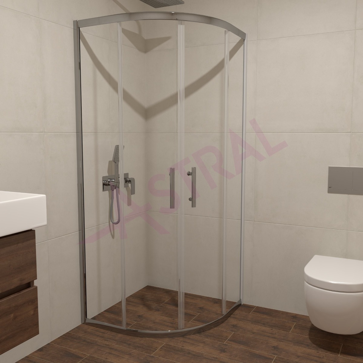 Astral Loft Lux R80x185 6mm tuš kabina