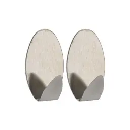 Tendance Set 2 ovalne kukice 3m 3,5 x 2 x 5,2 metal hrom