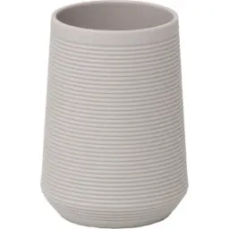 Tendance Čaša za četkice pruge 10,5cm abs sivo smeđa