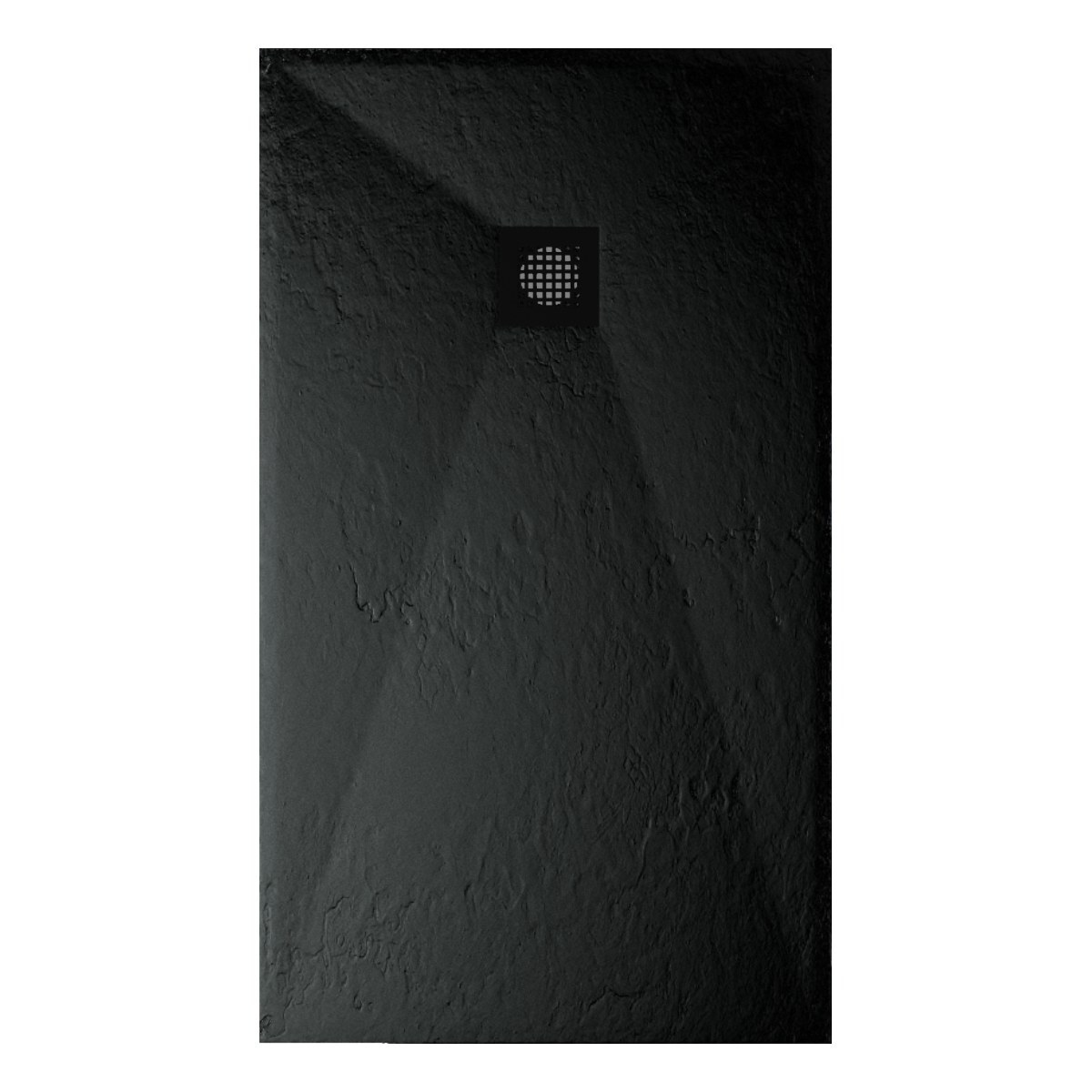Astral Lithos Tuš kada 140x80 - Liveni mermer Crna