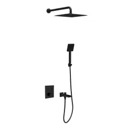 COPEN square Termostatski set matt black 2 C-01-CBOX-SET8