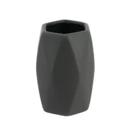 Tendance Čaša za četkice dijamant 11,5x7,5cm keramika tamno siva