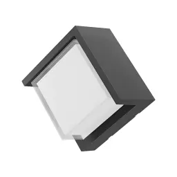 Braytron LED Zidna Svetiljka Kvadratna 15W Sivi CCT IP65 BG38-01182