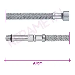 Remer brinoks DUGI M10-3/8F-90cm INOX