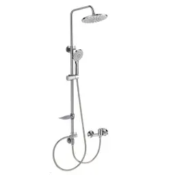 Inter Ceramic Usponski tuš 1f+ručica 3f+slavina sedal podesiv 76-116 cm hrom