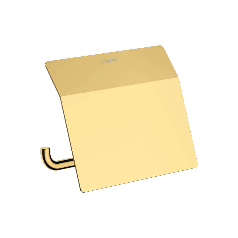 Hansgrohe AddStories držač toalet papira sa poklopcem Polished Gold Optic 41753990