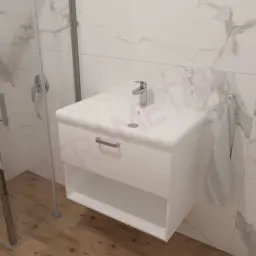Kolpa ormarić sa umivaonikom i fiokom Evelin OUE II 80cm White 573890