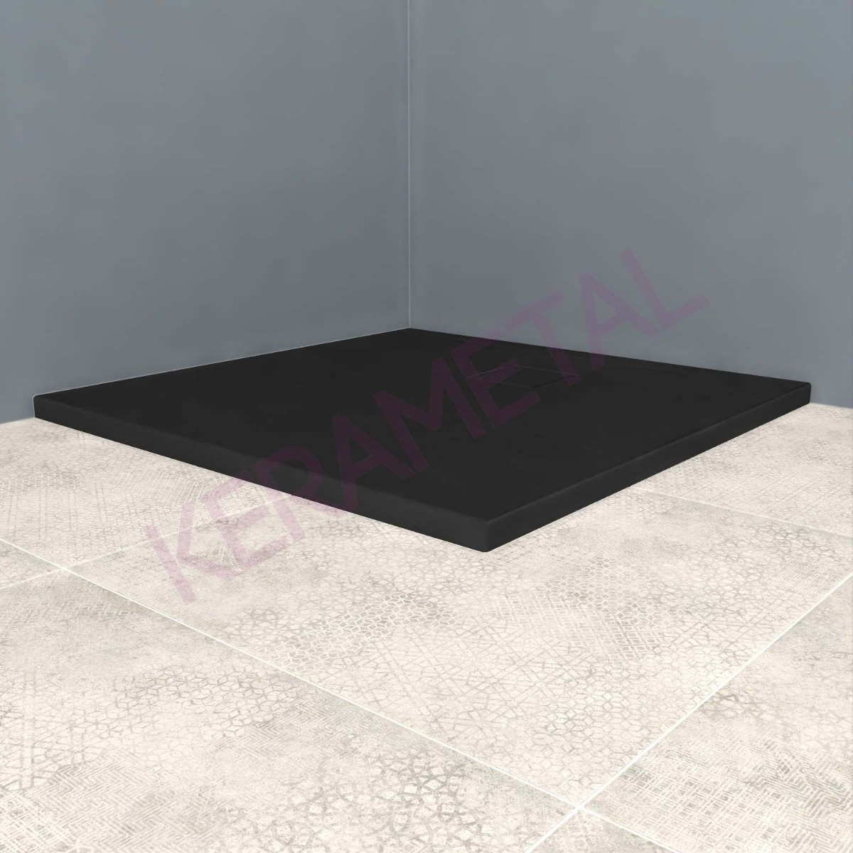 Kolpa Tuš kada Serra Q90x90 - Modifikovani akril Graphite 576420