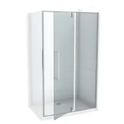 COPEN ABSOLUT Stakleni paravan 900×2000 staklo 6mm providno sa pivot vratima i fiksnim staklom C-02-6220F