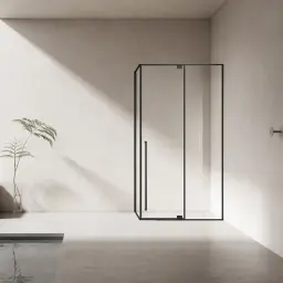 NPQ1231-R tuš kabina 90x120x200 matt black desna