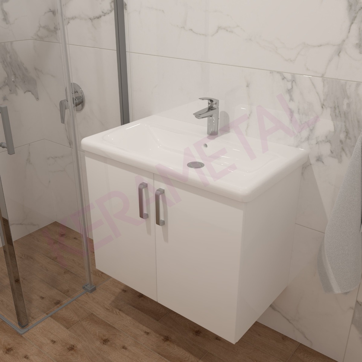 Kolpa ormarić sa umivaonikom Evelin OUE 80cm White 573830