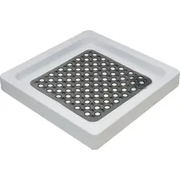 Tendance Guma za kadu 50x50cm sa rupama pvc siva