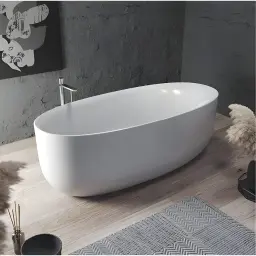 Kolpa Samostojeća kada Soft-FS 180x80/O +Preliv White 922800