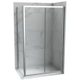 COPEN DEVON200 Stakleni paravan 1200×2000 staklo 6mm providno sa tankim ramom C-02-22120