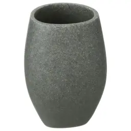 Five Čaša za četkice stone 10x7x7cm poliresin tamno siva