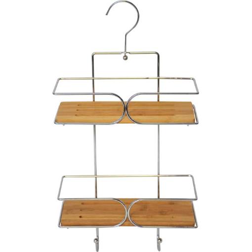 Tendance Dvostruka viseća polica 25X11X50 CM METAL/BAMBUS BAMBUS