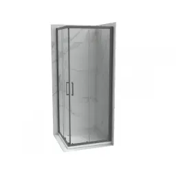 COPEN ATLAS Tuš kabina PRO 800x800x1950 gun metal staklo 6mm providno C-02-GM43K800