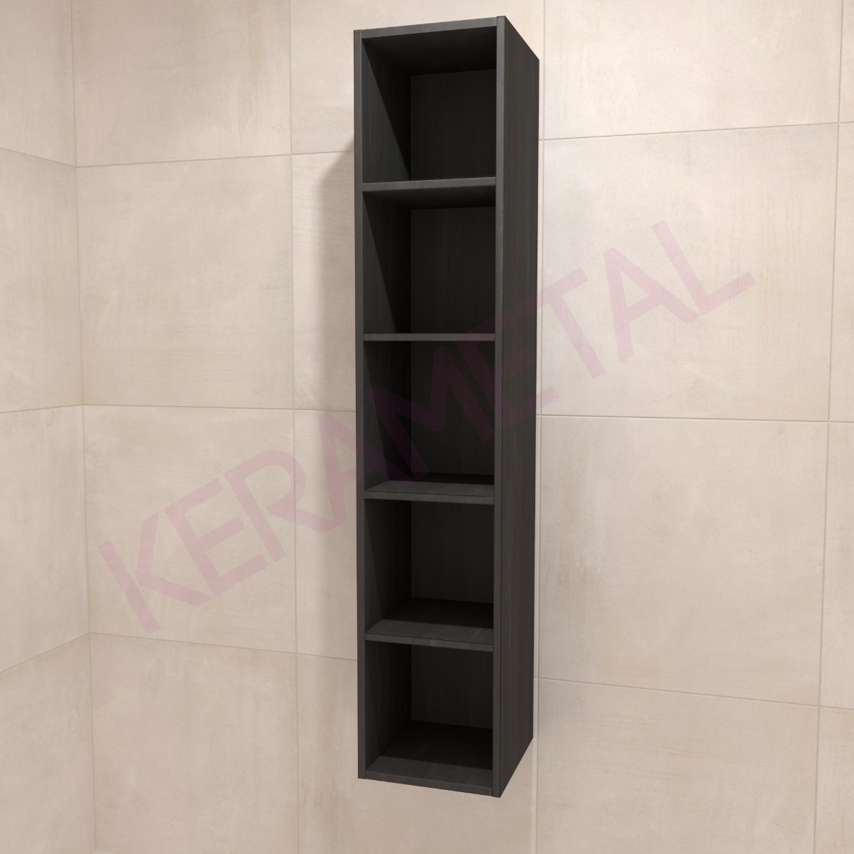 Kolpa ormarić Naomi N 1500/300mm Dark concrete 546110