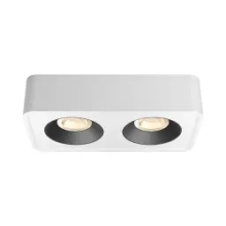 Braytron Nadgradni Spot Kvadratni Dvostruki 20W Beli/Crni CCT BH04-00060