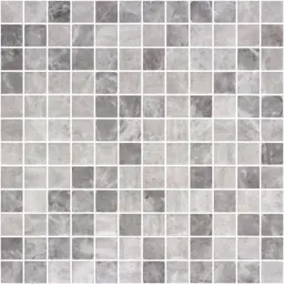 Mosaic Onyx Silver 25x25