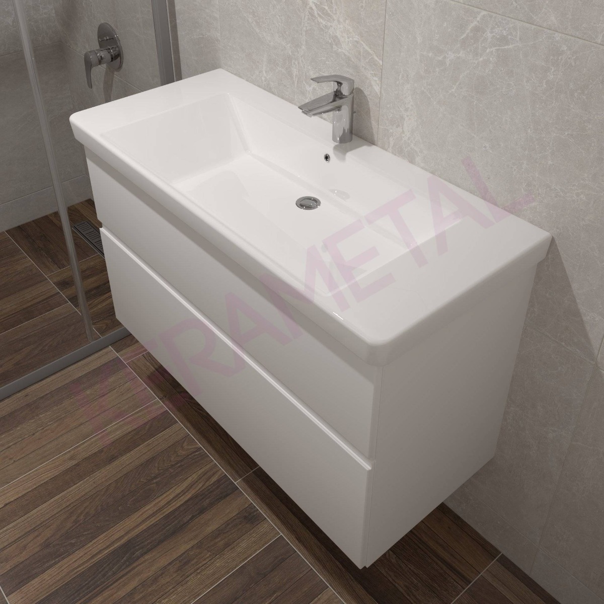 Kolpa Oxana OUO 105cm White 507210