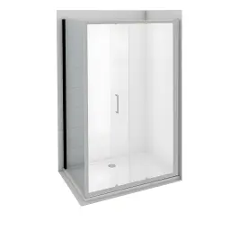 COPEN ATLAS Bočno staklo BLACK 900×1950 transparentno staklo 6mm crni mat ram C-02-B4090T