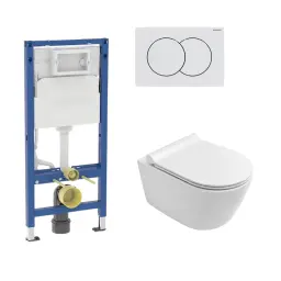 SET Geberit Duofix Delta01 ugradni vodokotlić I Giusta Ultima Vortex WC šolja I Slim soft close daska
