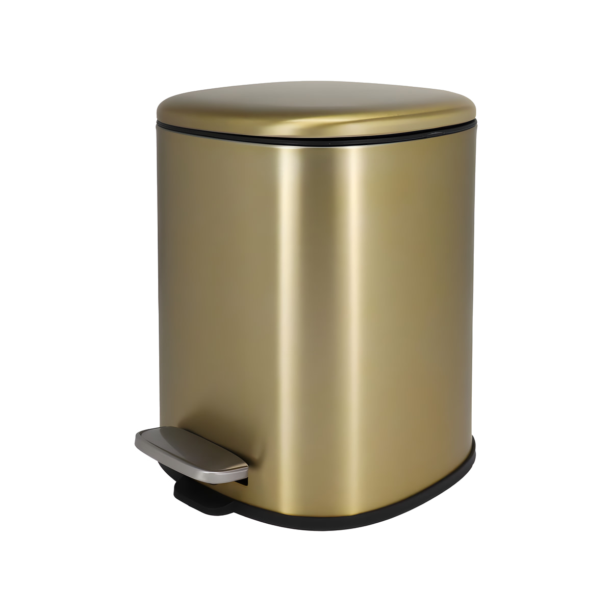 Kanta za otpatke COPEN 5L sa soft close poklopcem brushed gold square C-07-005-SBG
