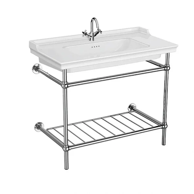 Vitra Lavabo VALARTE sa prelivom sa metalnim stalkom