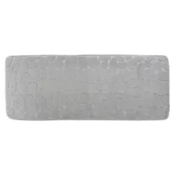 Tendance Tepih za kupatilo pebble 45x120cm memorijska pena mikrofibe svetlo siva