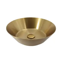 Copen metalni nadgradni lavabo 400×125 brušeni mesing C-15-100BB