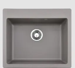 Inter Ceramic Sudopera usadna pravougaona 50x57x22,5 sifon 11cm granit siva+s1