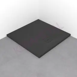 Kolpa Tuš kada Moonwalk Q90x90 - Liveni mermer Antracit 596880
