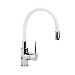 Minotti za sudoperu TUBO sa 2 Cevi gibljiva lula bela 6129W