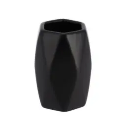 Tendance Čaša za četkice dijamant 11,5x7,5cm keramika crna
