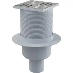 Alca Podni slivnik APV2 105X105/50mm vertikalni mokri sifon INOX