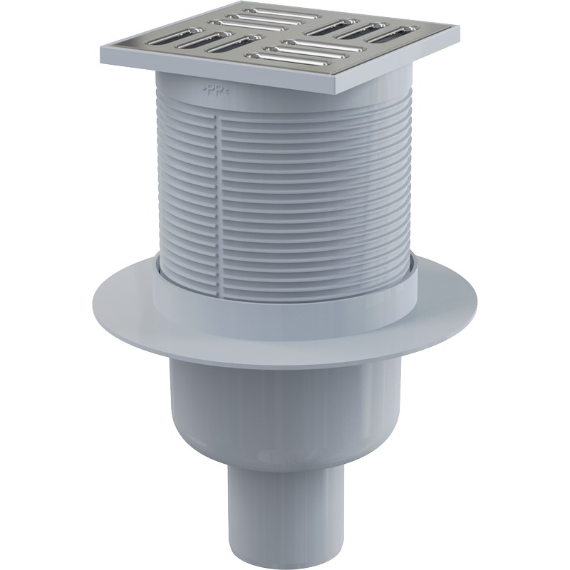 Alca Podni slivnik APV2 105X105/50mm vertikalni mokri sifon INOX