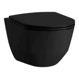 Laufen PRO konzolna WC šolja Rimless Crna 8.2096.6.716.000.1