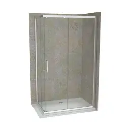 COPEN ATLAS Stakleni paravan PRO 1000×1950 hrom, staklo 6mm providno C-02-431000