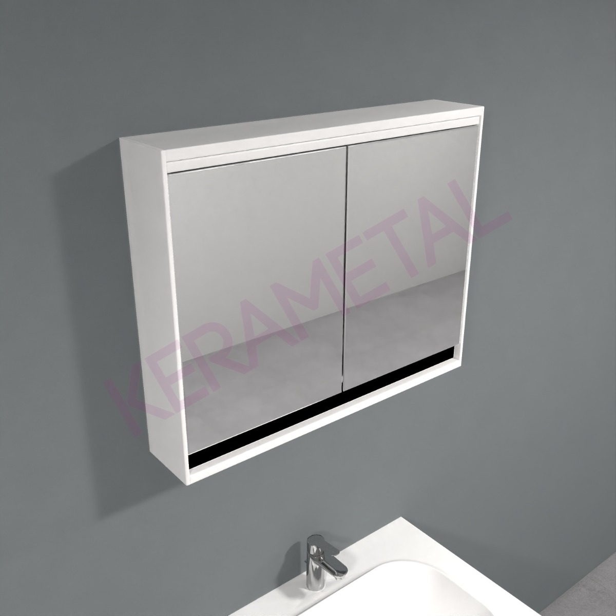 Kolpa ormarić Pandora TOP 75cm White LED SW S 514240